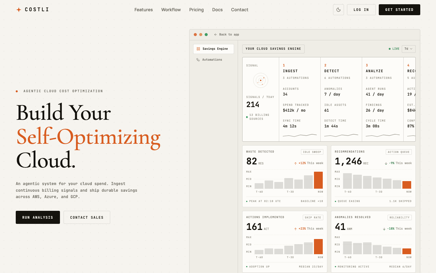 Costli application interface